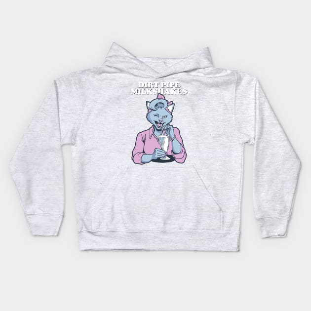 Dirt Pipe Milkshakes Kids Hoodie by How Did This Get Made?